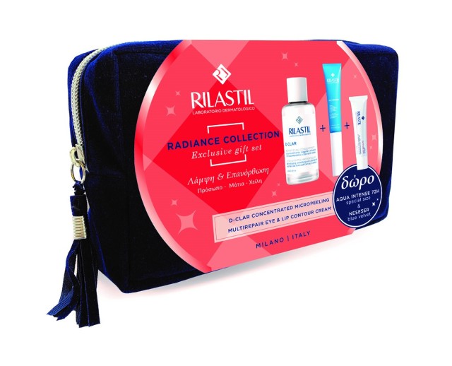 Rilastil Promo D Clar Concentrated Micropeeling 100ml+Multi Repair Eye Lip Cream 15ml+Aqua Intense 72h Gel Cream 15ml+Νεσεσέρ Μεταφοράς 1τμχ