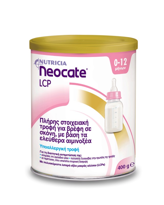 Nutricia Neocate LCP Βρεφικό Γάλα 0-12m+, 400gr