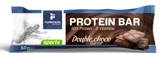 My Elements Sports Protein Bar Double Choco Mπάρα Πρωτεΐνης (Διπλή Σοκολάτα) 60gr
