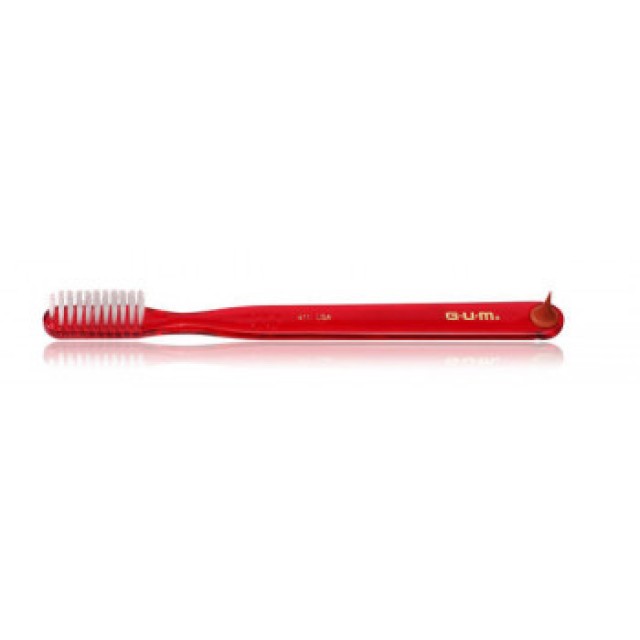 Gum Classic Compact Οδοντόβουρτσα Soft Κόκκινη