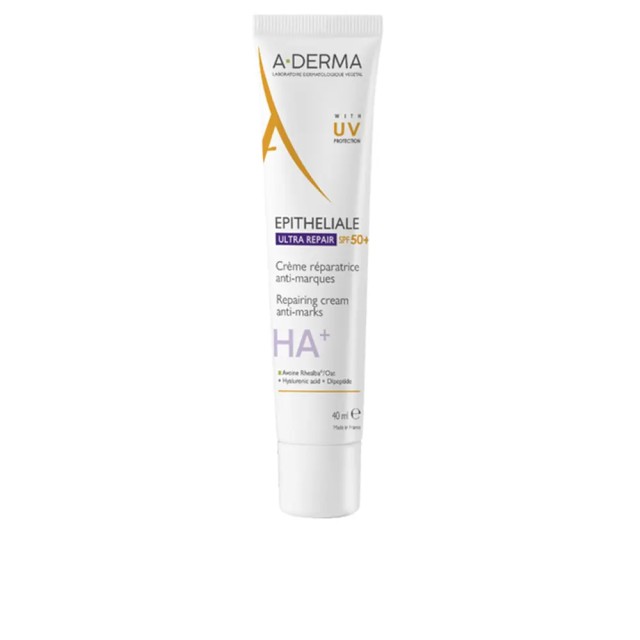 A-Derma Epitheliale Ultra Repair HA+ Προστατευτική Επανορθωτική Κρέμα κατά των Σημαδιών SPF50+, 40ml