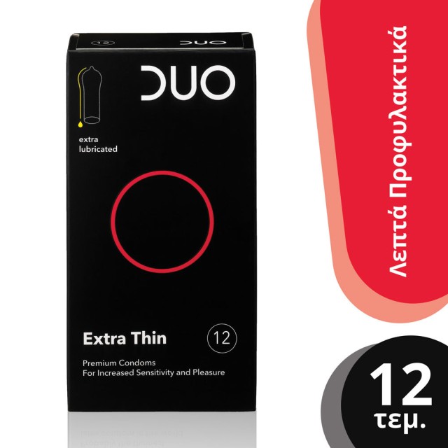 Duo Extra Thin Πολύ Λεπτά Προφυλακτικά 12τμχ