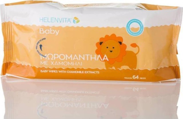 HELENVITA BABY ΜΩΡΟΜΑΝΤΗΛΑ ΜΕ ΧΑΜΟΜΗΛΙ 64τεμ.