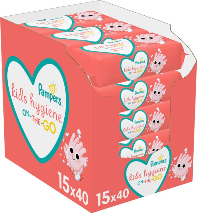 Pampers Μωρομάντηλα Hygiene On The Go 15x40τμχ