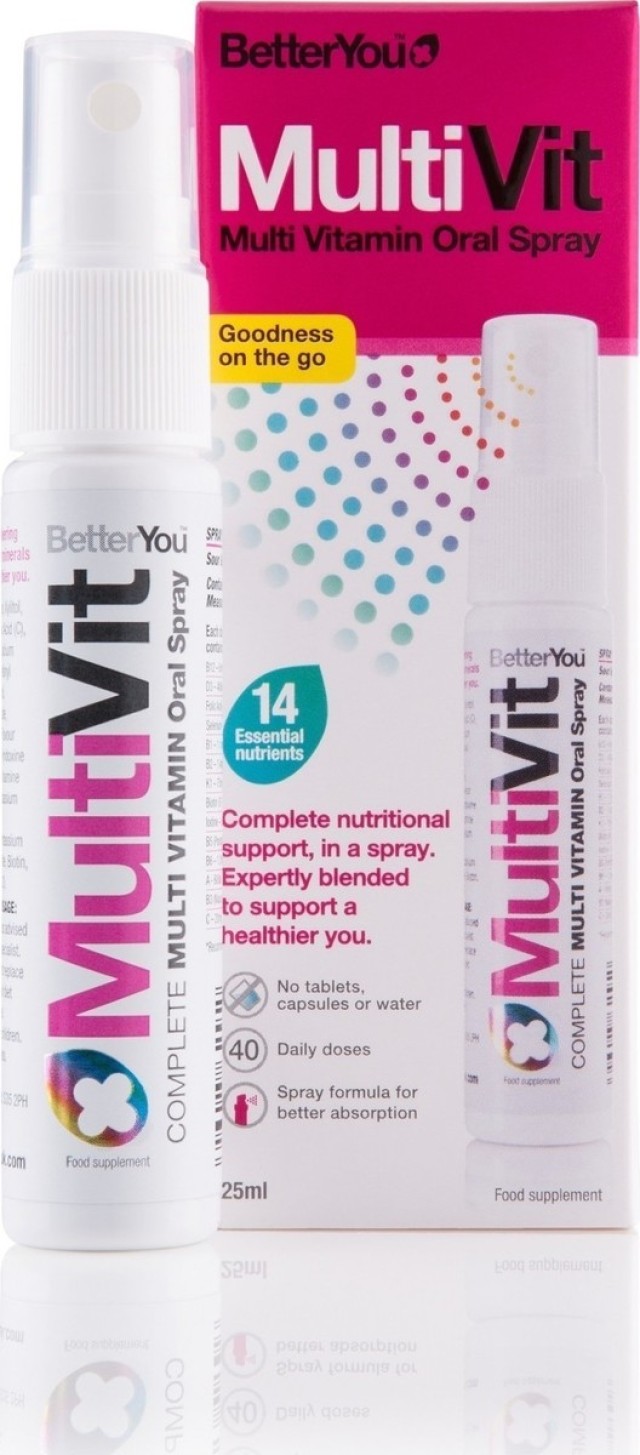 BetterYou MultiVit Υπογλώσσιο Πολυβιταμινούχο Spray 25ml