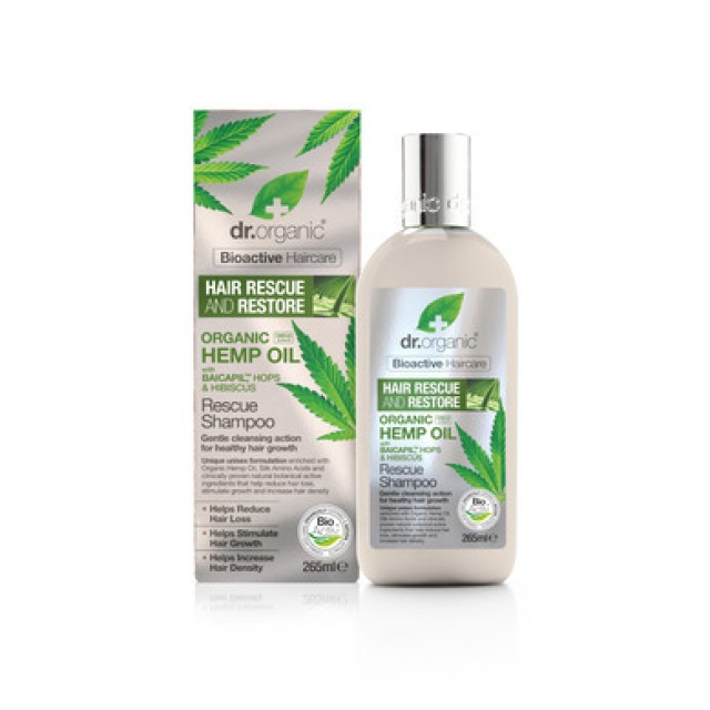 DR.ORGANIC HEMP OIL RESCUE SHAMPOO 265ml