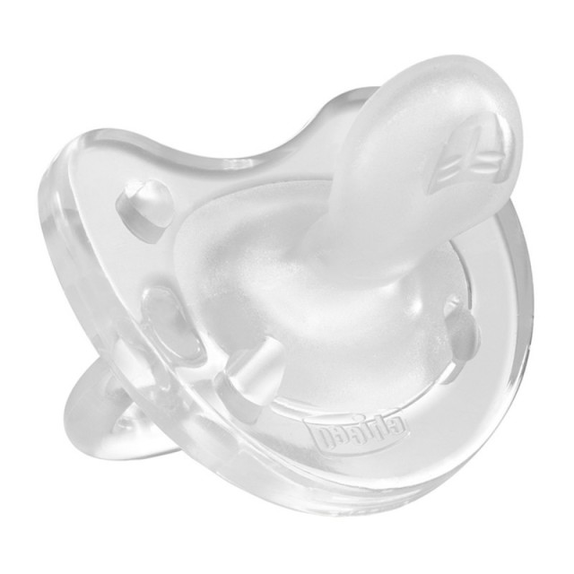 Chicco Πιπίλα Physio Soft Όλο Σιλικόνη 0-6m Διάφανη 1τμχ
