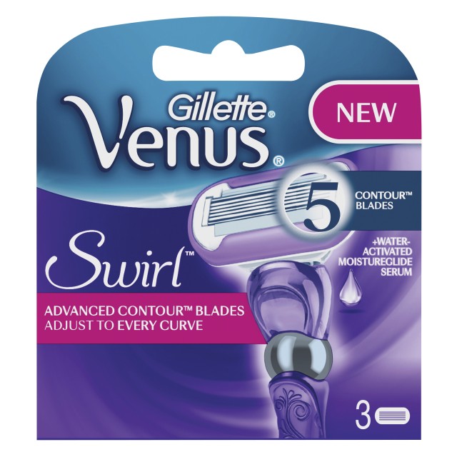 GILLETTE VENUS SWIRL ΑΝΤΑΛΛΑΚΤΙΚΑ 3τμχ