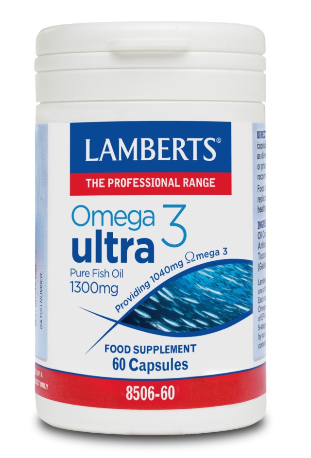 Lamberts Omega 3 Ultra Pure Fish Oil 1300mg 60 κάψουλες