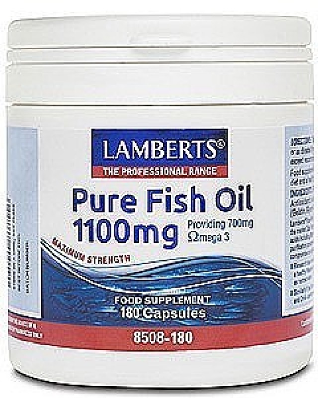 Lamberts Pure Fish Oil 1100mg 180 κάψουλες