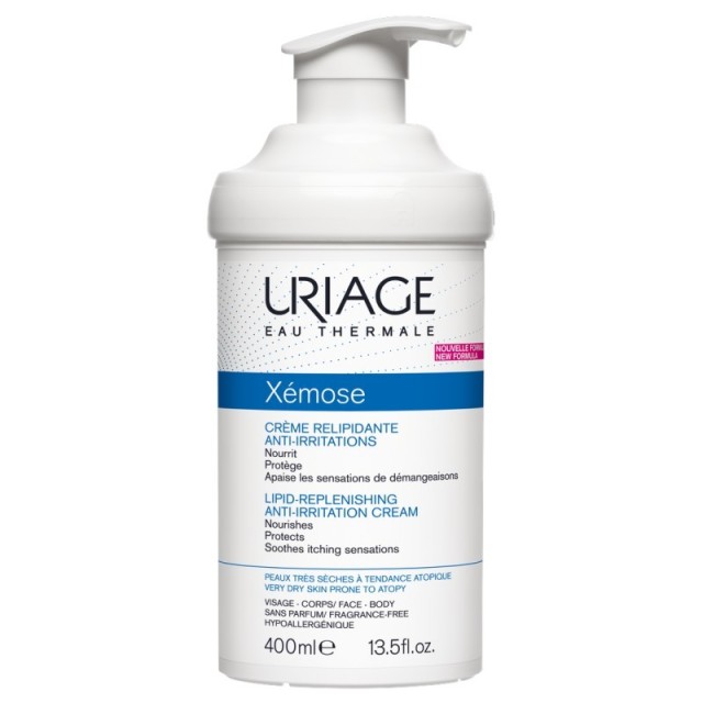 Uriage Xemose Creme Relipidante Anti-irritations Κρέμα Προσώπου & Σώματος για το Πολύ Ξηρό με Τάση Ατοπίας Δέρμα 400ml