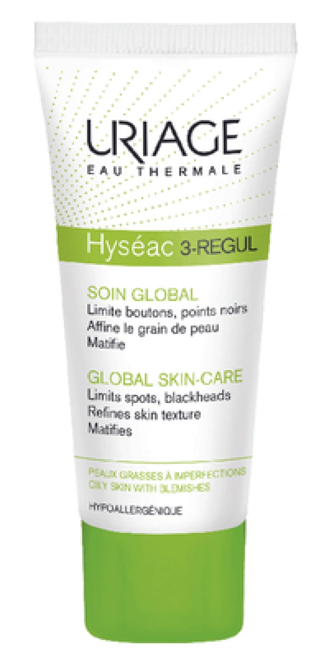 Uriage Hyseac 3-Regul Global Skin Care Κρέμα με 3 Δράσεις στην Πολυμορφική Ακμή 40ml