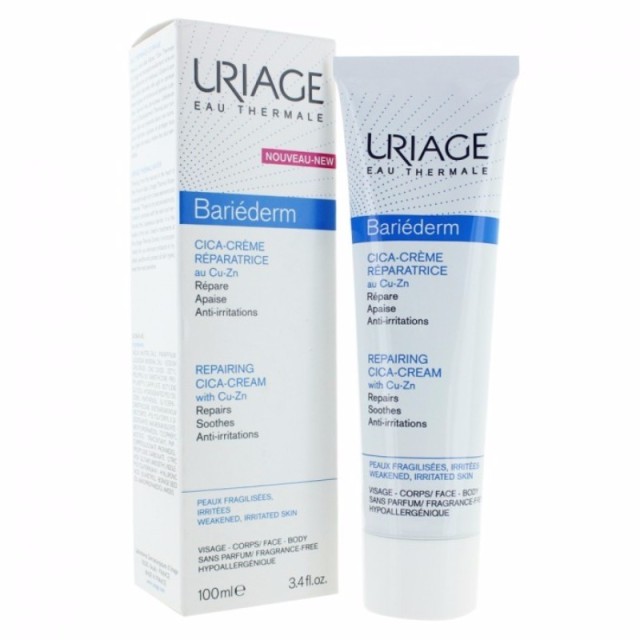 Uriage Bariederm Cica Cream with Cu-Zn Επανορθωτική Κρέμα για Όλη την Οικογένεια για Πρόσωπο & Σώμα 100ml