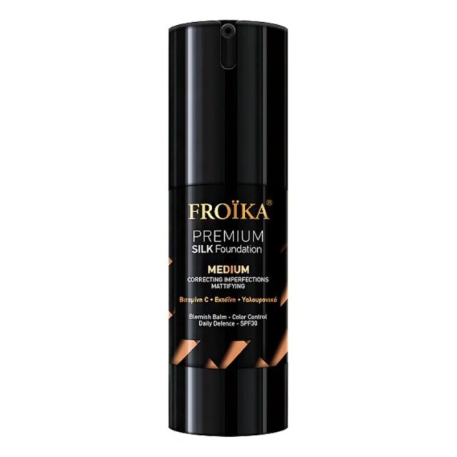 Froika Premium Silk Cover Cream Spf50 Αδιάβροχη Έγχρωμη Κρέμα, 30ml