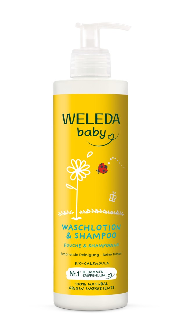 Weleda Βρεφικό Σαμπουάν-Αφρόλουτρο με Καλεντούλα, 400ml