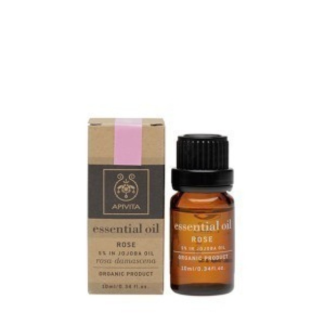 Apivita Essential Oil Rose Βιολογικό Αιθέριο Έλαιο Τριαντάφυλλο 10ml