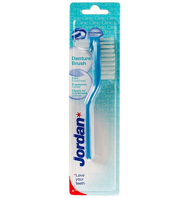 Jordan Clinic Denture Brush Βούρτσα Καθαρισμού για Τεχνητές Οδοντοστοιχίες, 1τεμ