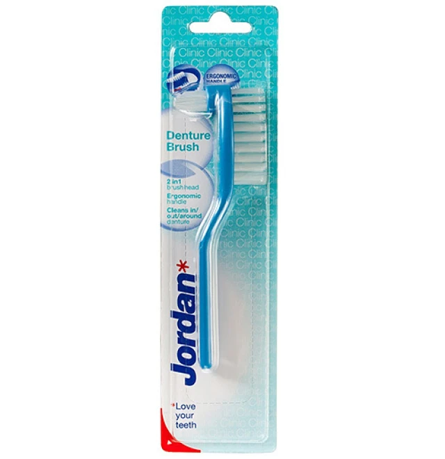Jordan Clinic Denture Brush Βούρτσα Καθαρισμού για Τεχνητές Οδοντοστοιχίες, 1τεμ