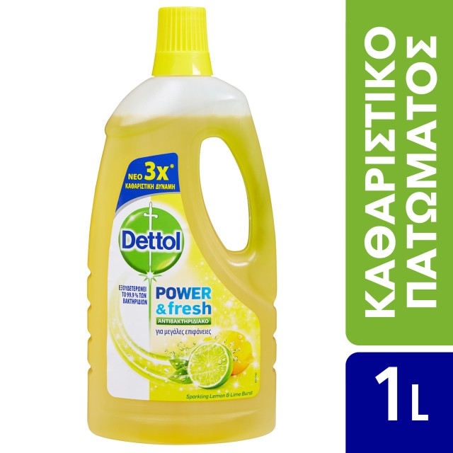 Dettol Καθαριστικό Πατώματος Αντιβακτηριδιακό Λεμόνι 1lt