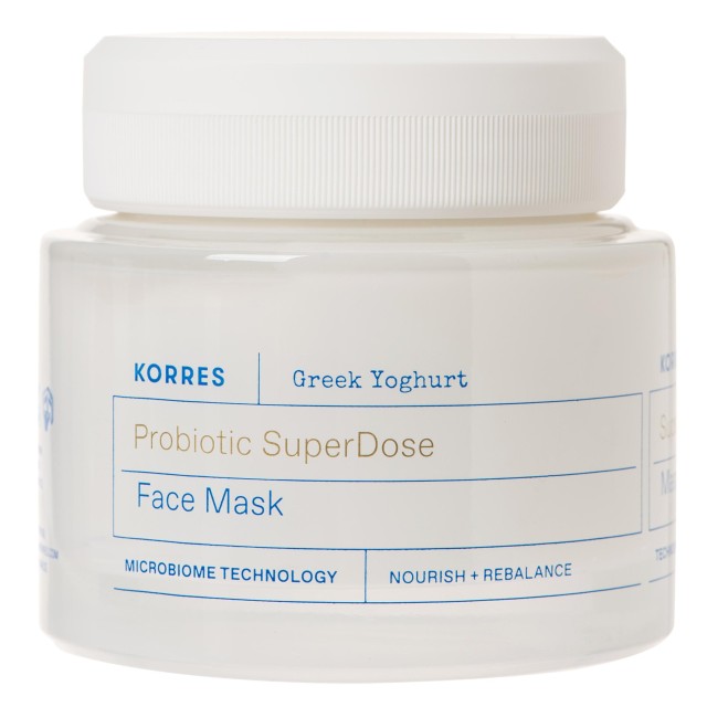 Korres Greek Yogurt Μάσκα Προσώπου SuperDose Προβιοτκών 100ml