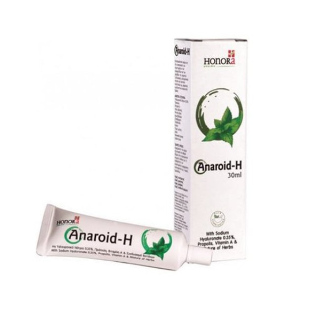 Honora Pharma Anaroid-H Hemoroids Cream Κρέμα για την Ανακούφιση των Συμπτωμάτων των Αιμορροίδων και των Ραγάδων του Πρωκτού, 30ml