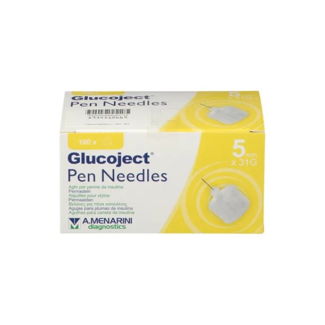 Menarini Glucoject Pen Needles 5mm/31G (0,25mm) 100pcs