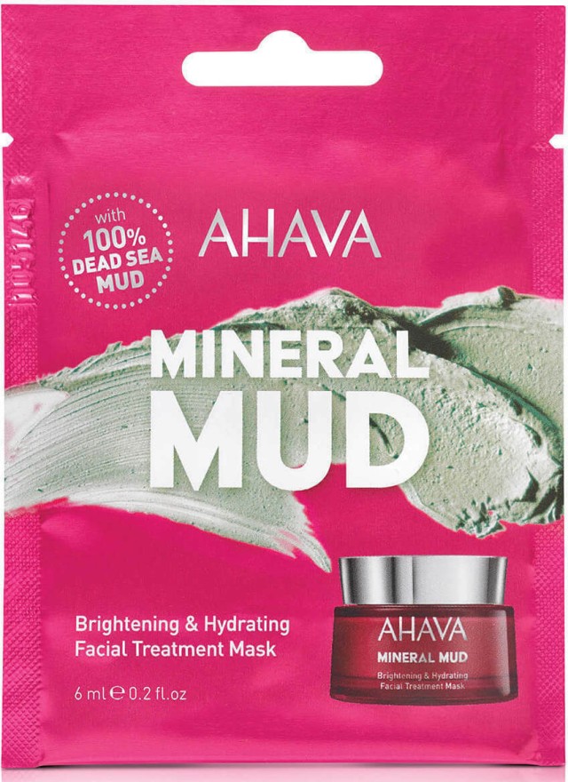 Ahava Mineral Mud Brightening & Hydrating Facial Treatment Mask Μάσκα Προσώπου Για Ενυδάτωση & Λάμψη 6ml