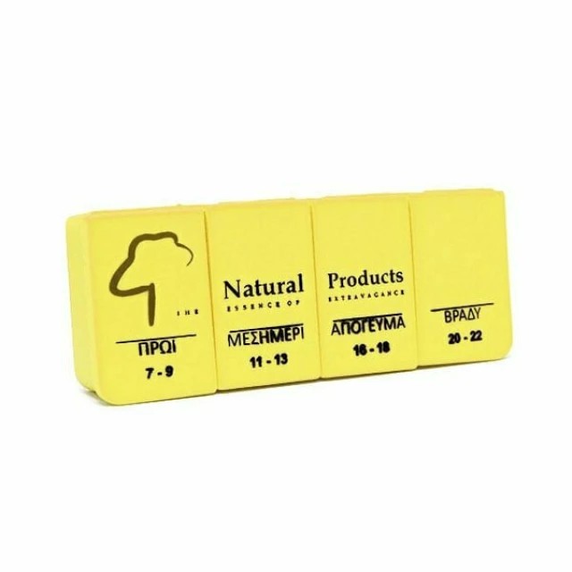 Natural Products Θήκη Χαπιών Ημερήσια 4 Θέσεων (Διάφορα Χρώματα) 1TMX