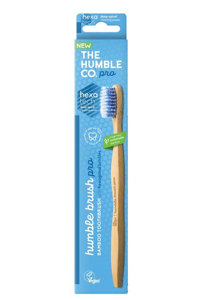 The Humble Co. Pro Line Spiral Adult Toothbrush Soft Blue Οδοντόβουρτσα Μαλακή Μπλε 1τμχ