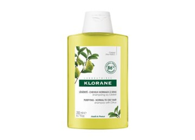 Klorane Purifying Shampoo With Citrus Σαμπουάν Με Κίτρο Για Κανονικά Προς Λιπαρά Μαλλιά 200ml