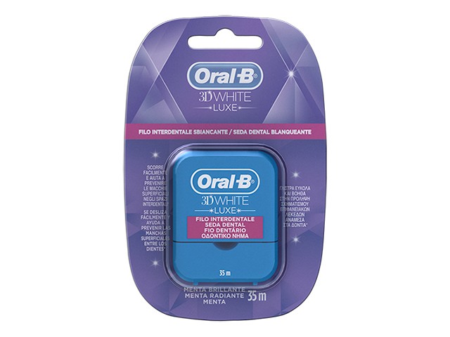 Oral-B 3D White Luxe Οδοντικό Νήμα Με Γεύση Μέντα 35m 1τμχ