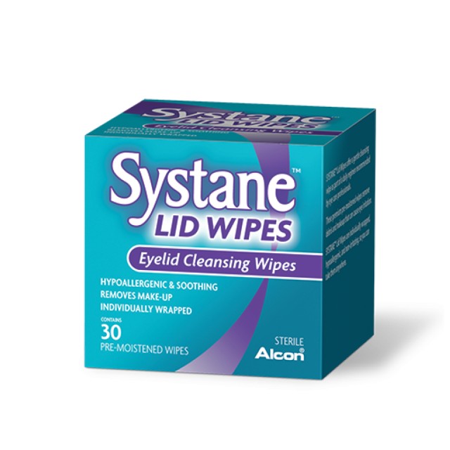 SYSTANE LID WIPES ΜΑΝΤΗΛΑΚΙΑ ΚΑΘΑΡΙΣΜΟΥ ΤΩΝ ΒΛΕΦΑΡΩΝ 30τεμ.