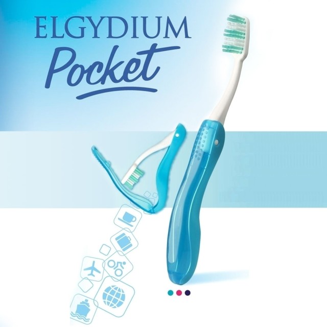 Elgydium Οδοντόβουρτσα Pocket Medium 1τμχ