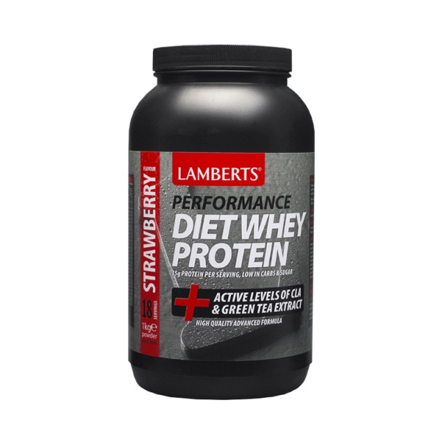 Lamberts Diet Whey Protein Φράουλα 1000gr