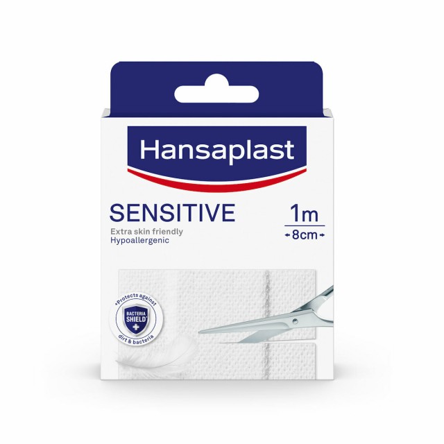 Hansaplast Sensitive Επιθέματα 1m x 8cm 10τμχ