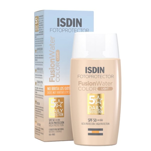 Isdin Fotoprotector Fusion Water Color Light Αντηλιακό Προσώπου με Χρώμα SPF50, 50ml