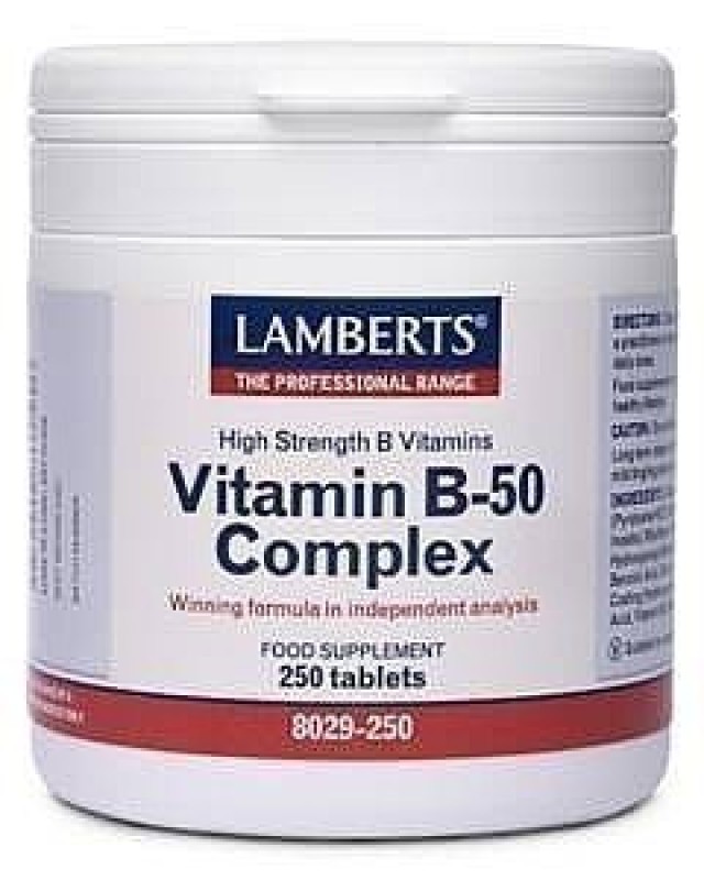 Lamberts Vitamin Β-50 Complex 250 ταμπλέτες