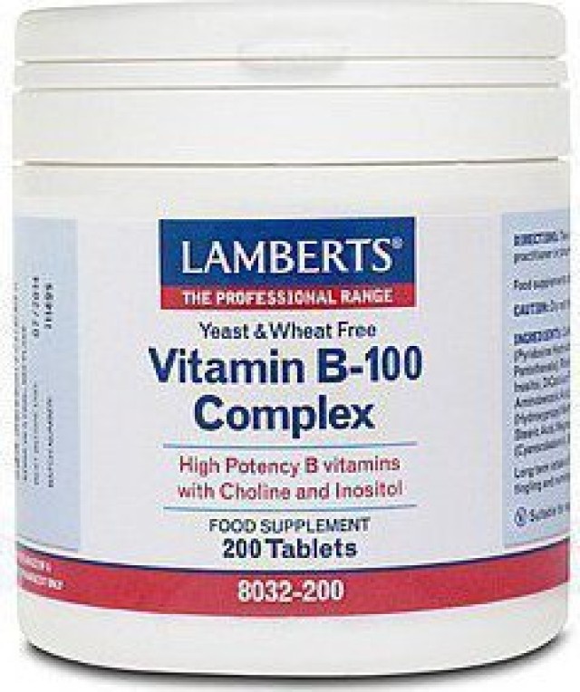Lamberts Vitamin B-100 Complex 200 ταμπλέτες