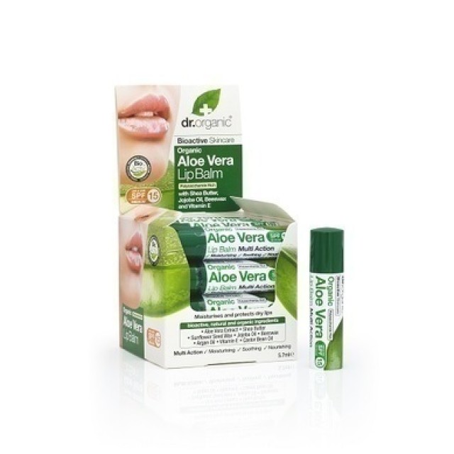 DR.ORGANIC ALOE VERA LIP BALM 5.7ml