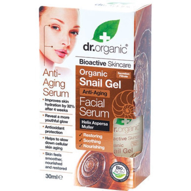 DR.ORGANIC SNAIL GEL FACIAL SERUM 30ml