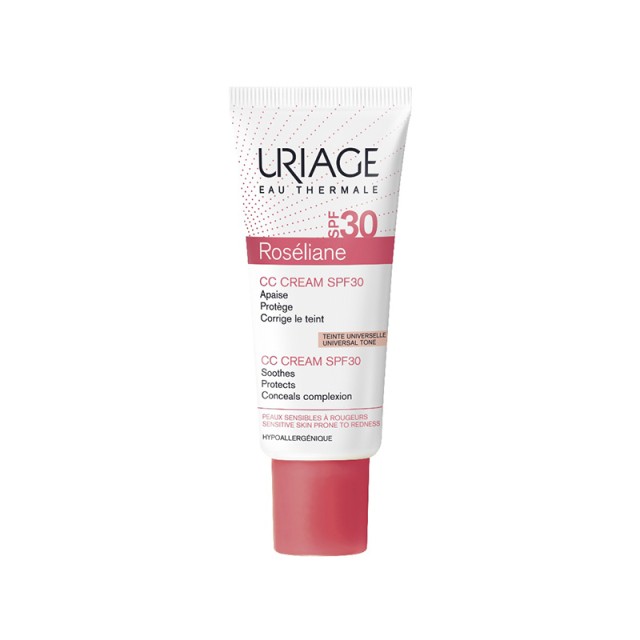 Uriage Roseliane CC Cream SPF30 Κρέμα Κατά Της Ερυθρότητας Με Χρώμα & 40ml