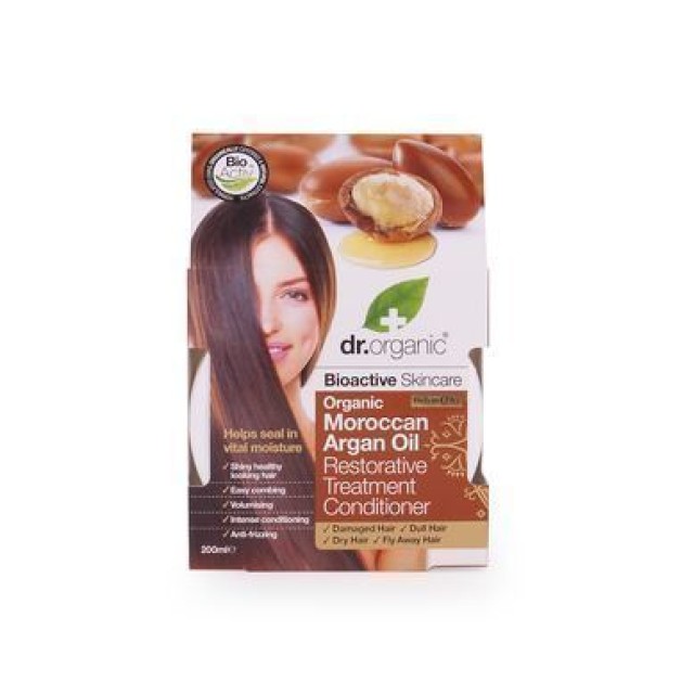 DR.ORGANIC MOROCCAN ARGAN OIL RESTORATIVE TREATMENT CONDITIONER 200ml