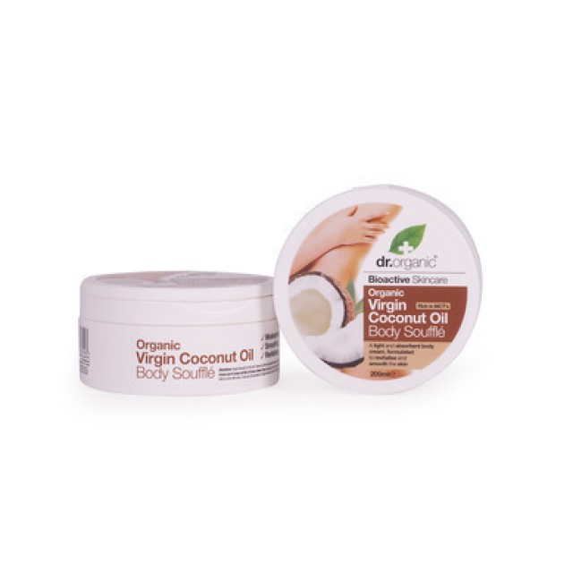 DR.ORGANIC VIRGIN COCONUT OIL BODY SOUFFLE 200ml