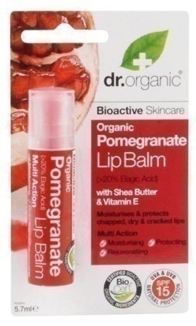 DR.ORGANIC POMEGRANATE LIP BALM SPF15 5,7ml