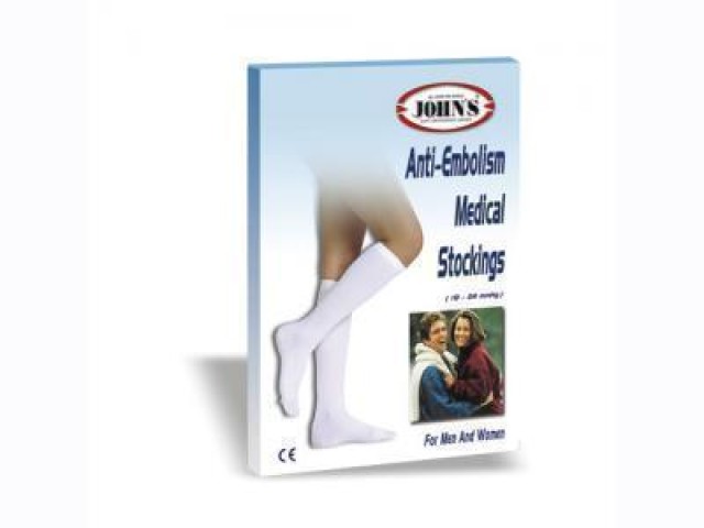 Johns Anti-Embolism Medical Stockings 18-24mmHg Κάτω Γόνατος Medium (ύψος έως 175cm) Size:2 (Μέγεθος Αστραγάλου 18-23) 1 ζευγάρι [ref:214527]