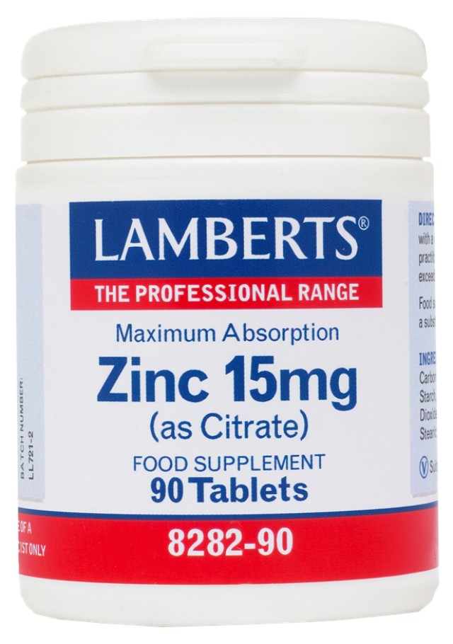 Lamberts Zinc 15mg (Citrate) 90 ταμπλέτες