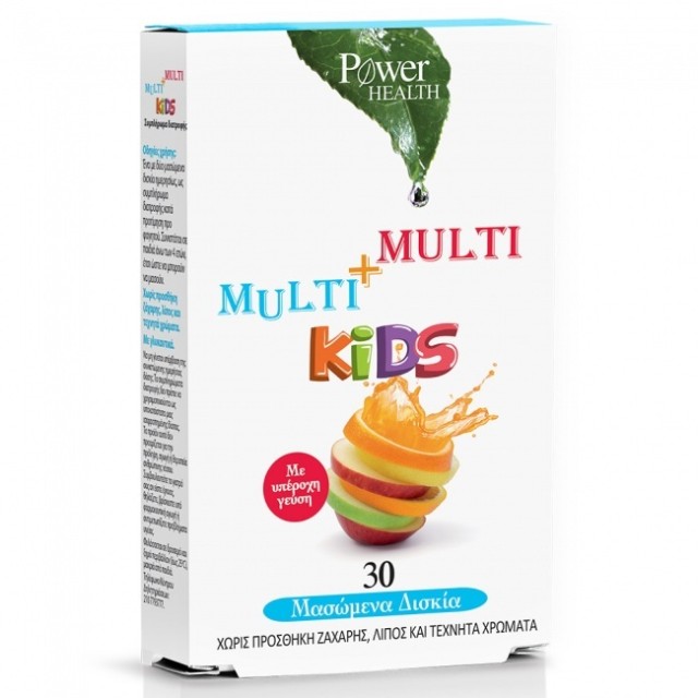 Power Health Multi + Multi Kids Παιδική Πολυβιταμίνη 30 Μασώμενα Δισκία