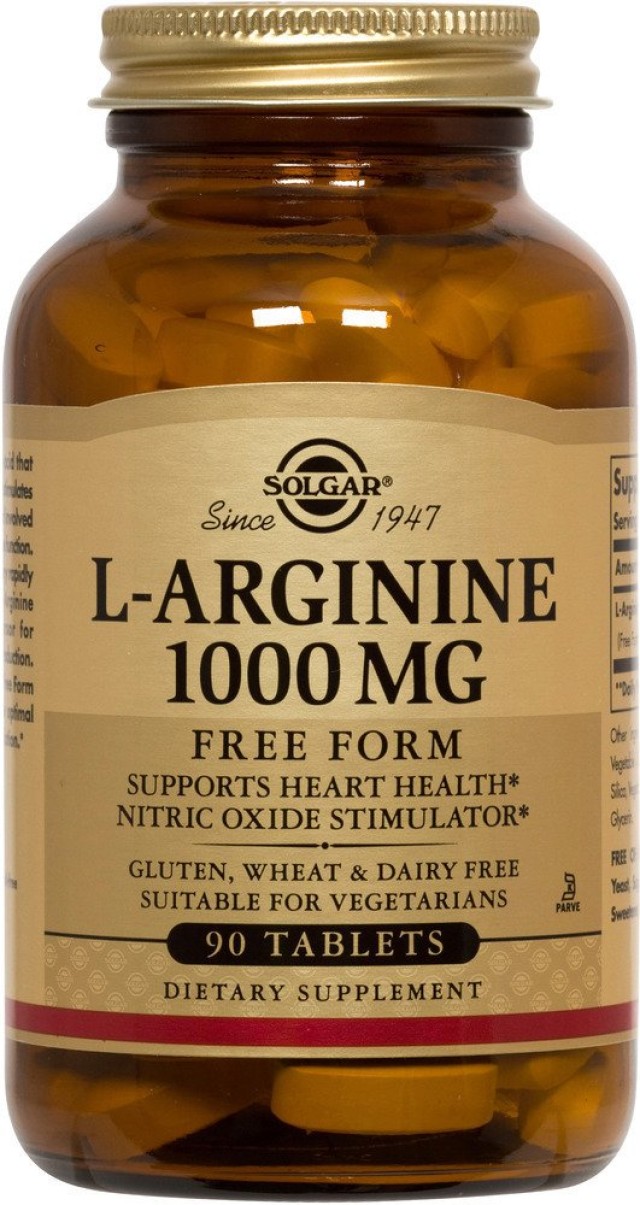 Solgar L-Arginine 1000mg 90vcaps