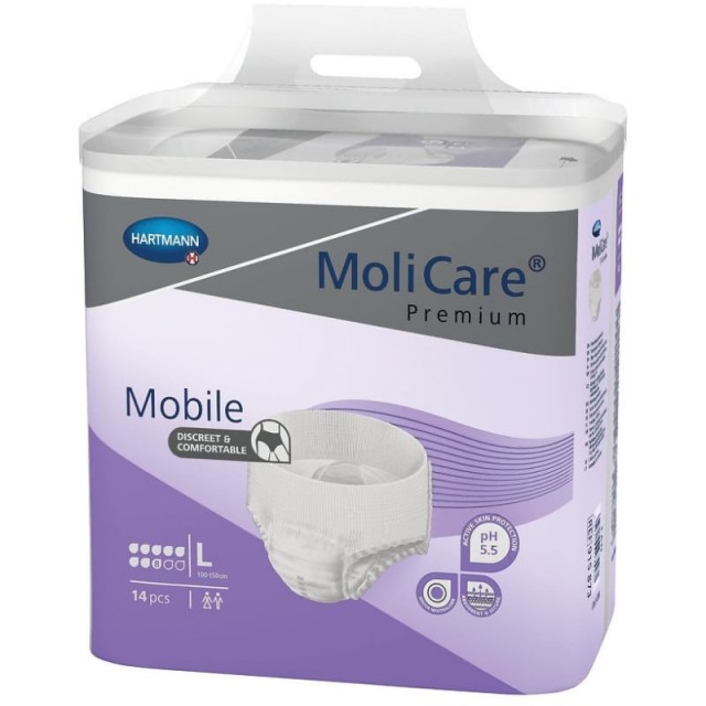 Hartmann MoliCare Premium Mobile Σλιπ Ακράτειας Νύχτας No.8 Large (915873), 14 τεμ