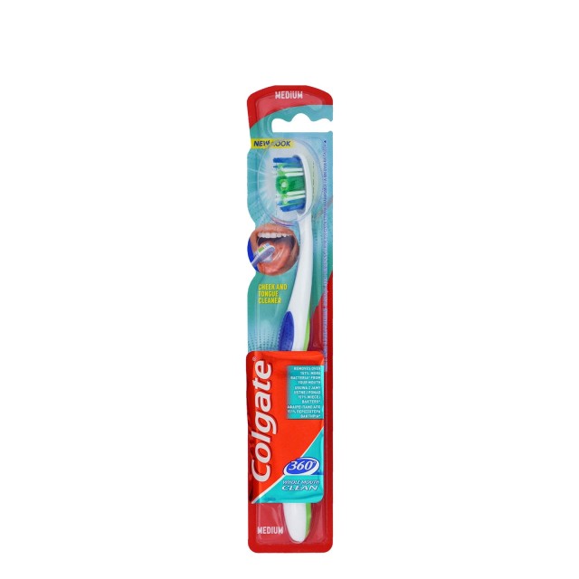 COLGATE ΟΔΟΝΤΟΒΟΥΡΤΣΑ 360ᵒ MEDIUM 1τεμ.